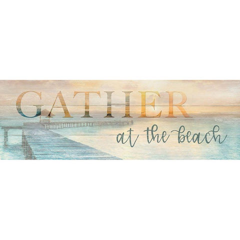 Gather at Black Modern Wood Framed Art Print by Calascibetta, Mike