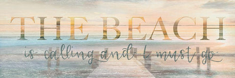 The Beach is White Modern Wood Framed Art Print with Double Matting by Calascibetta, Mike