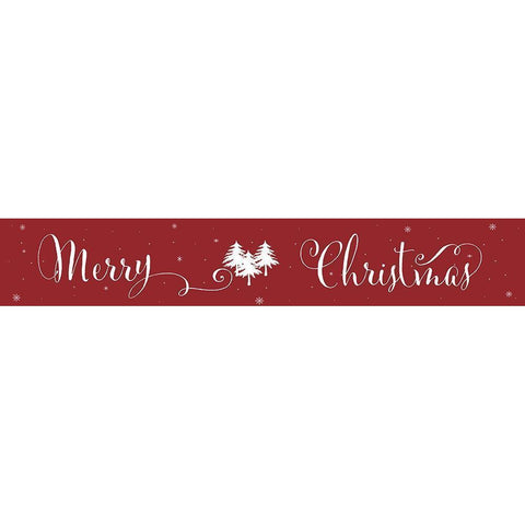 Merry Christmas White Modern Wood Framed Art Print by CAD Designs