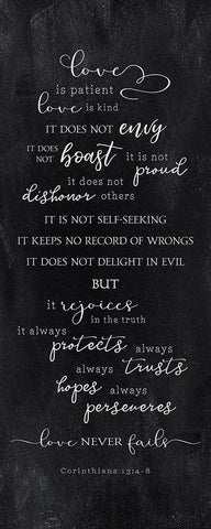 Love Is White Modern Wood Framed Art Print with Double Matting by Carpentieri, Natalie