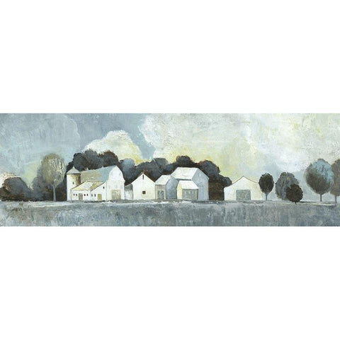 I Call It Home I White Modern Wood Framed Art Print by Tava Studios