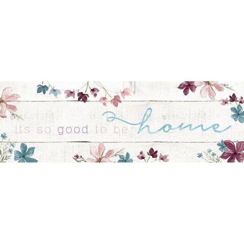 Good To Be Home Black Modern Wood Framed Art Print with Double Matting by Robinson, Carol