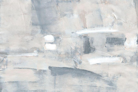 Fogscape II White Modern Wood Framed Art Print with Double Matting by Pattinian, Merri