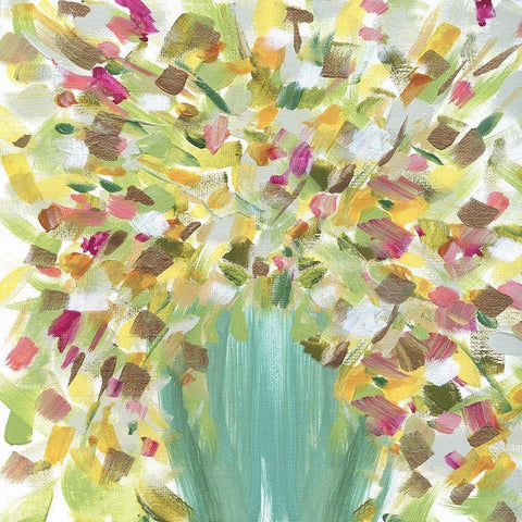 Tropical Whimsy Gold Ornate Wood Framed Art Print with Double Matting by Jill, Susan