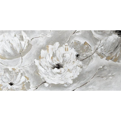 Silver Sun Garden Black Modern Wood Framed Art Print by Craven, Katrina