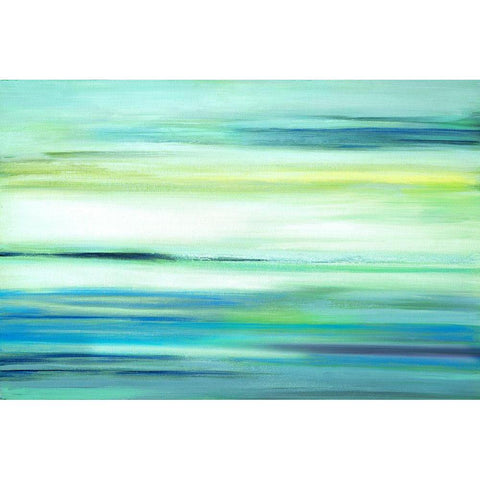 Above The Blue Black Modern Wood Framed Art Print by Shapiro, Judith
