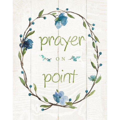 Prayer On Point White Modern Wood Framed Art Print by Robinson, Carol