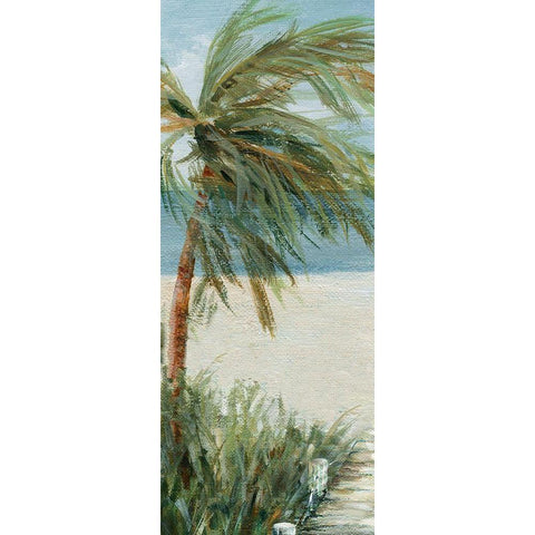 Beach Walk I Gold Ornate Wood Framed Art Print with Double Matting by Robinson, Carol