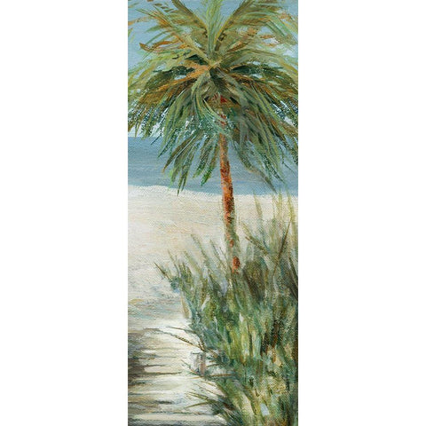 Beach Walk II Gold Ornate Wood Framed Art Print with Double Matting by Robinson, Carol