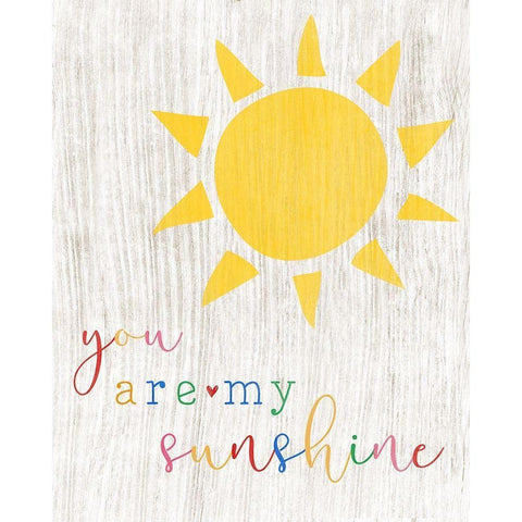You are my Sunshine Black Modern Wood Framed Art Print by CAD Designs