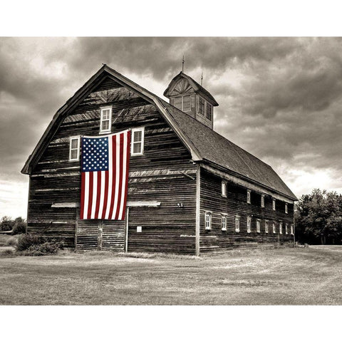 Modern Barn III Black Modern Wood Framed Art Print by Delimont, Danita