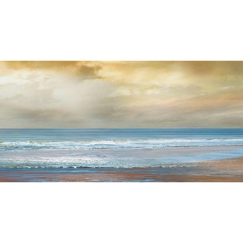 Beach Dreams White Modern Wood Framed Art Print by Calascibetta, Mike