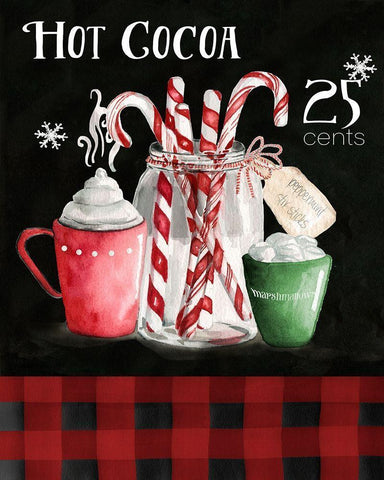 Cocoa Chalk Black Ornate Wood Framed Art Print with Double Matting by Robinson, Carol