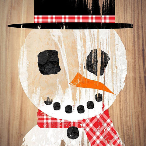 Frosty White Modern Wood Framed Art Print by Santiago, Daniela