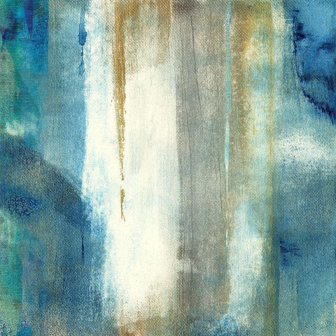 Sand Lake Summer III White Modern Wood Framed Art Print with Double Matting by Jill, Susan