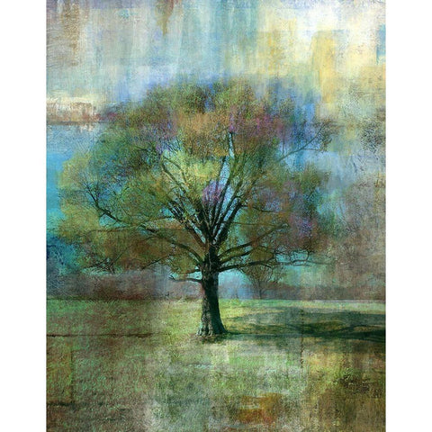 Dream Field White Modern Wood Framed Art Print by Nan