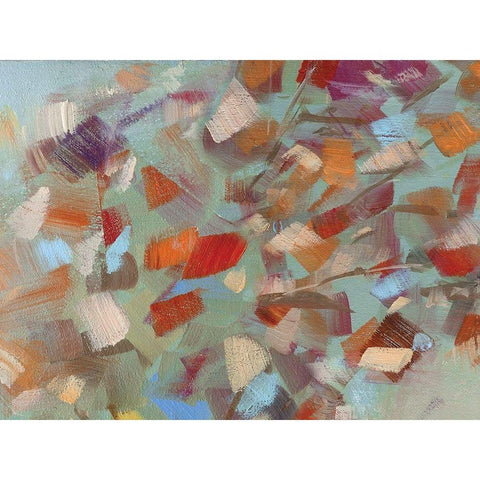 Confetti Party White Modern Wood Framed Art Print by Swatland, Sally