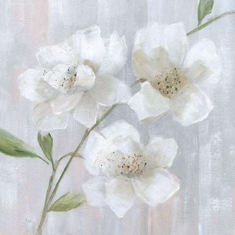 Garden Dreams I Gold Ornate Wood Framed Art Print with Double Matting by Nan