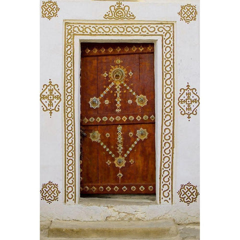 Oasis Door Gold Ornate Wood Framed Art Print with Double Matting by Pavon, Aldo