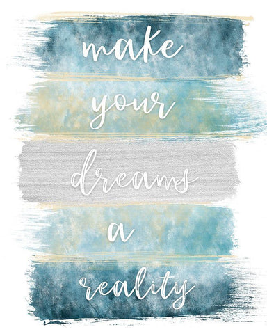 Dreams Realty White Modern Wood Framed Art Print with Double Matting by Carpentieri, Natalie