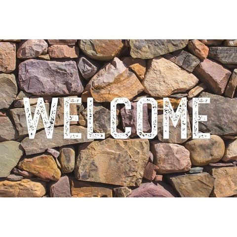 Rock Wall White Modern Wood Framed Art Print by Ostrowitz, Mallorie