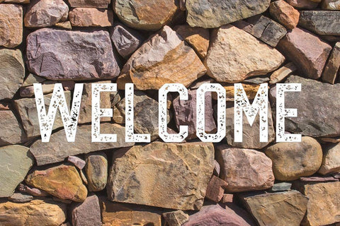 Rock Wall Black Ornate Wood Framed Art Print with Double Matting by Ostrowitz, Mallorie