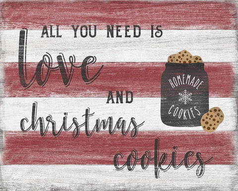 Christmas Cookies Black Ornate Wood Framed Art Print with Double Matting by Carpentieri, Natalie