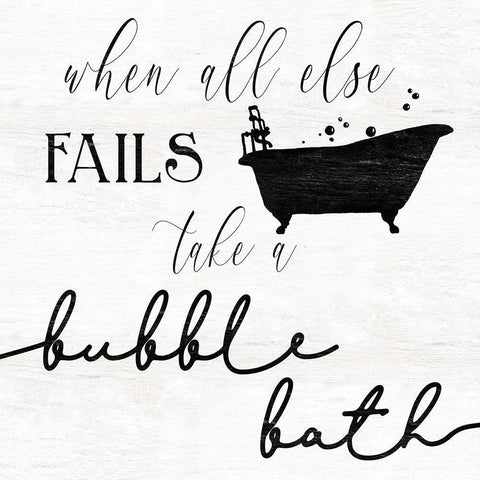 Take A Bubble White Modern Wood Framed Art Print by Robinson, Carol