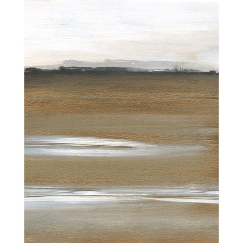 Field of Gold II Gold Ornate Wood Framed Art Print with Double Matting by Jill, Susan