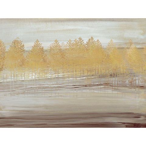 Golden Forest Gold Ornate Wood Framed Art Print with Double Matting by Jill, Susan