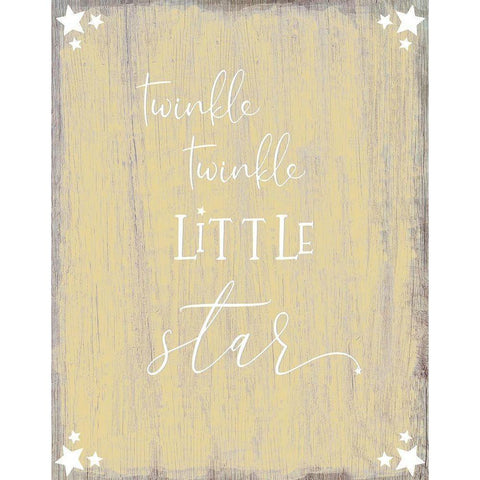 Twinkle Gold Ornate Wood Framed Art Print with Double Matting by CAD Designs
