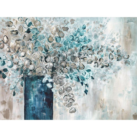 Eucalyptus White Modern Wood Framed Art Print by Craven, Katrina