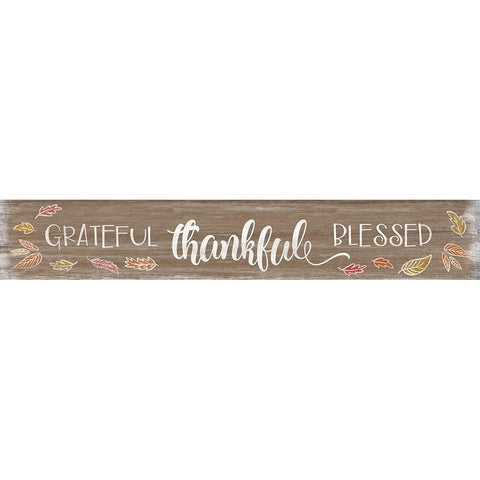 Grateful Black Modern Wood Framed Art Print by CAD Designs