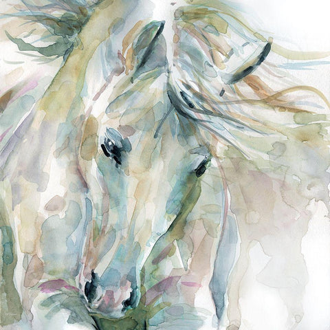 Exuberant Spirit Black Ornate Wood Framed Art Print with Double Matting by Robinson, Carol