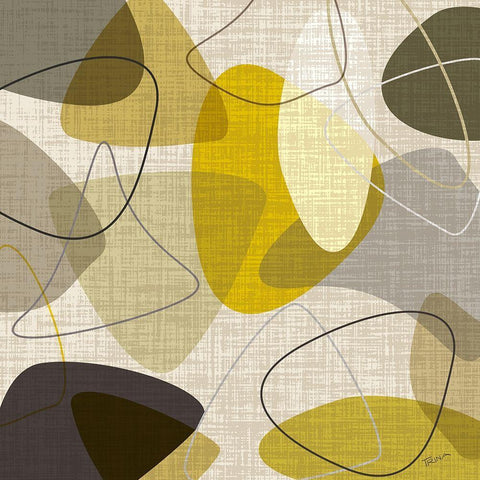 Sandstone I White Modern Wood Framed Art Print with Double Matting by Craven, Katrina