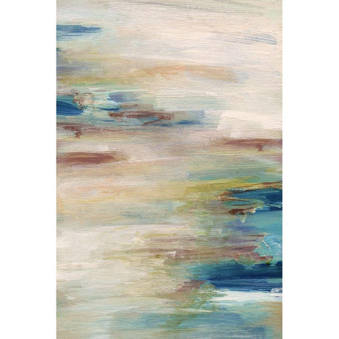 Meandering Coast Black Modern Wood Framed Art Print with Double Matting by Jill, Susan
