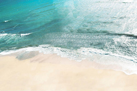 Maui Tides White Modern Wood Framed Art Print with Double Matting by Carpentieri, Natalie