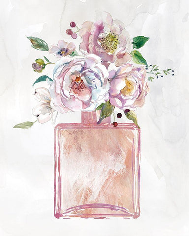 Fragrance of Summer I White Modern Wood Framed Art Print with Double Matting by Robinson, Carol