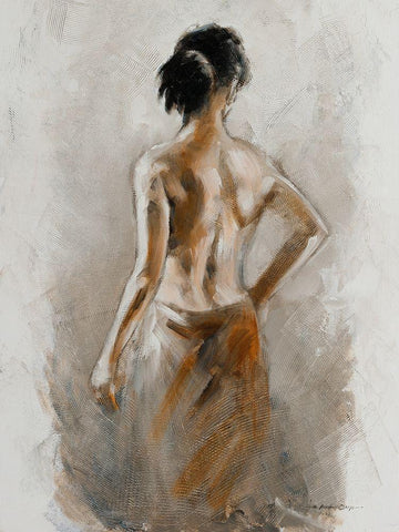 Spa Moment White Modern Wood Framed Art Print with Double Matting by Orme, E. Anthony