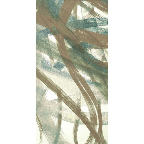 Intertwined II Black Modern Wood Framed Art Print with Double Matting by Jill, Susan