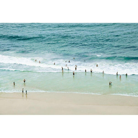 Paradise Beach Gold Ornate Wood Framed Art Print with Double Matting by Bibikow, Walter