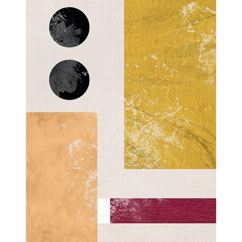 Essie Abstract I White Modern Wood Framed Art Print by Santiago, Daniela