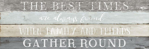 Best Times Black Ornate Wood Framed Art Print with Double Matting by Carpentieri, Natalie