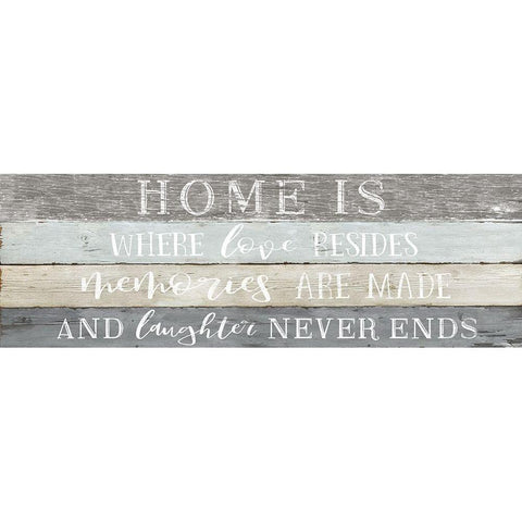 Home is Where Black Modern Wood Framed Art Print with Double Matting by Carpentieri, Natalie