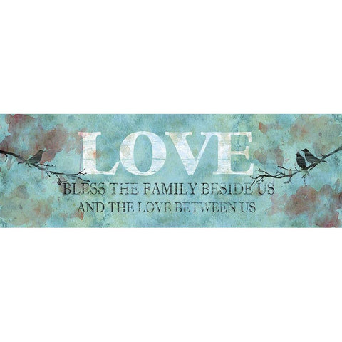 Love Between Us White Modern Wood Framed Art Print by Robinson, Carol