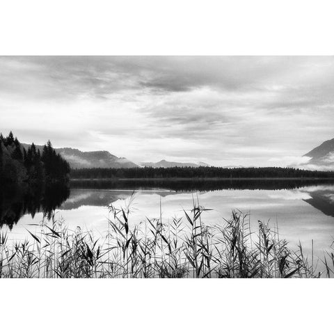 Another Place Black Modern Wood Framed Art Print by Weisz, Irene