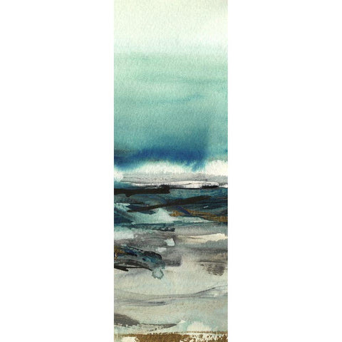 View From Slausson Mountain I Black Modern Wood Framed Art Print with Double Matting by Jill, Susan
