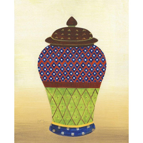 Marrakesh Urn I White Modern Wood Framed Art Print by Tava Studios