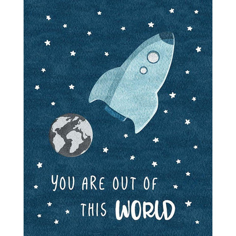 Out of This World Gold Ornate Wood Framed Art Print with Double Matting by Carpentieri, Natalie