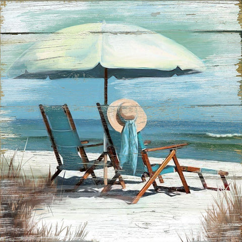 Perfect Spot White Modern Wood Framed Art Print with Double Matting by Robinson, Carol